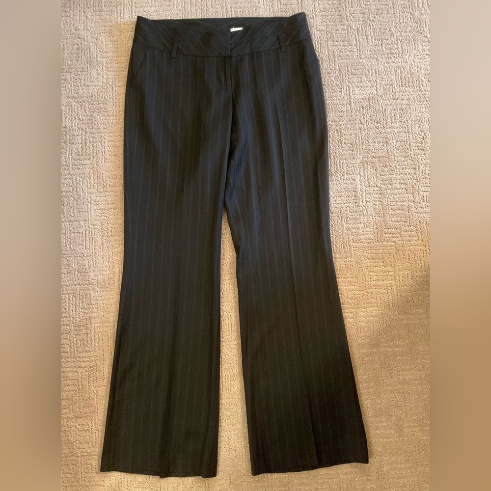 ✨ Aritzia Talula Babaton Virgin Wool Blend Wide-Leg Flare Dress Pants 10/34 EUC